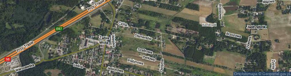 Zdjęcie satelitarne Diamentów ul.